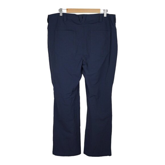 Duluth Trading Pants Womens Blue Flexpedition Cargo Crop Hike Trail 18 x 31 - Picture 2 of 9